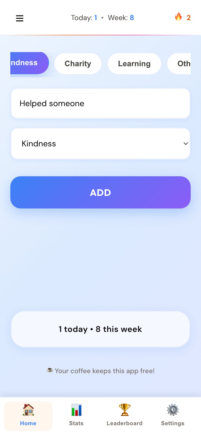Mitzvah Tracker Screenshot