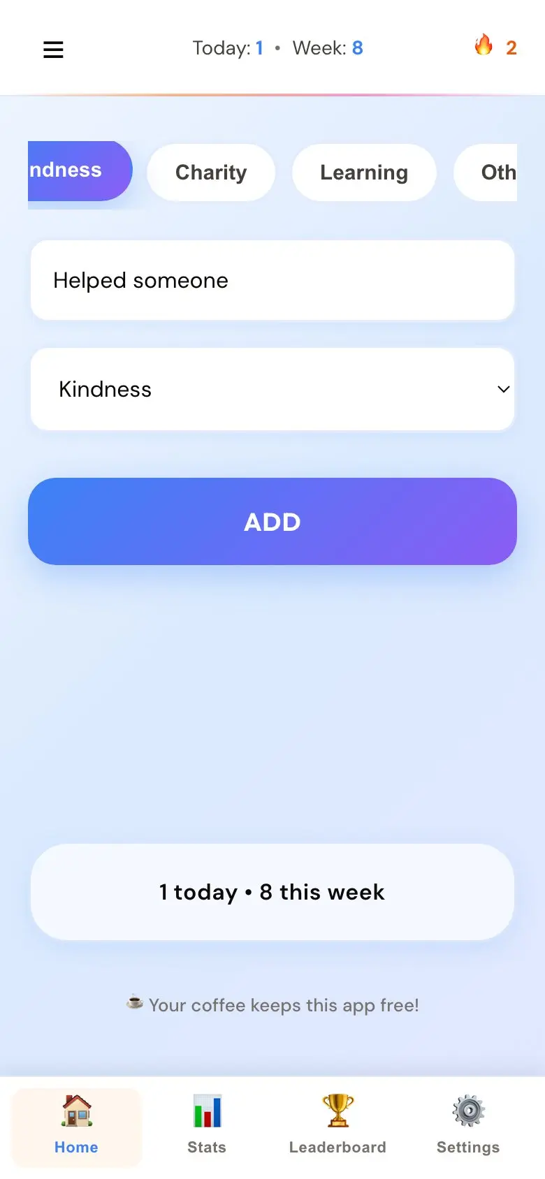 Mitzvah Tracker Screenshot
